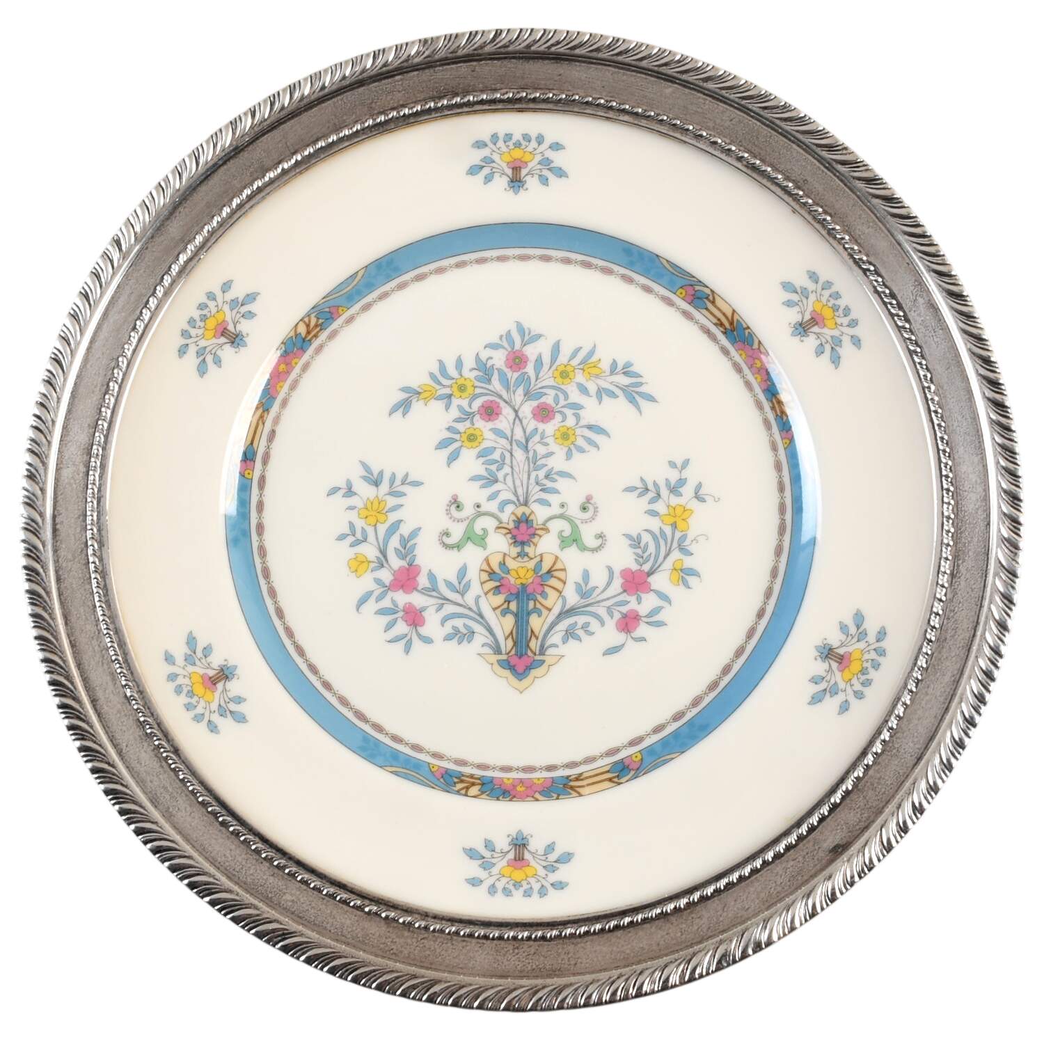 O417 Luncheon Plate with Sterling Rim by Lenox-1
