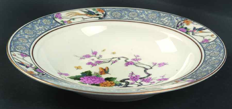 Ming-Birds (White) Rim Cereal Bowl by Lenox-1