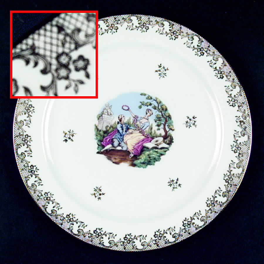 LIM52 Dinner Plate by Limoges-French-1