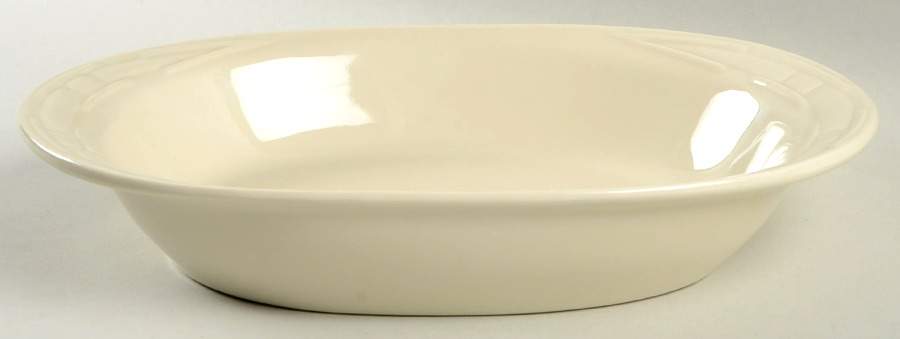 Woven Traditions Ivory 13" Oval Baker by Longaberger-1