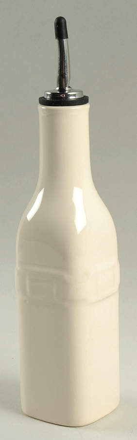 Woven Traditions Ivory Oil Jar & Drizzle Spout by Longaberger-1