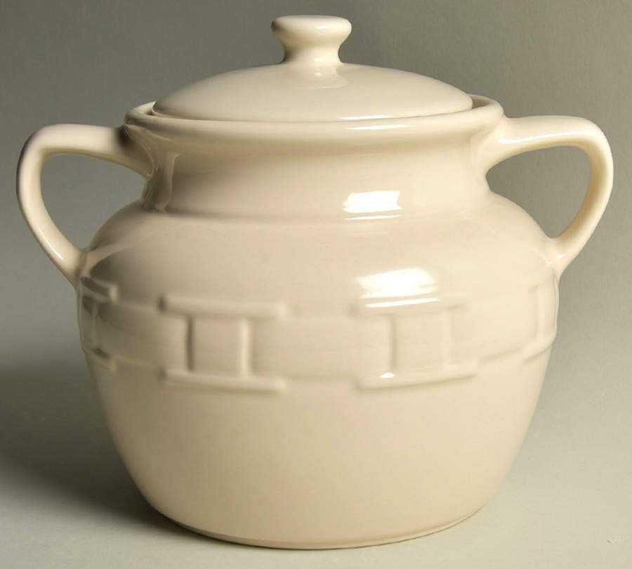 Woven Traditions Ivory Cookie Jar & Lid by Longaberger-1