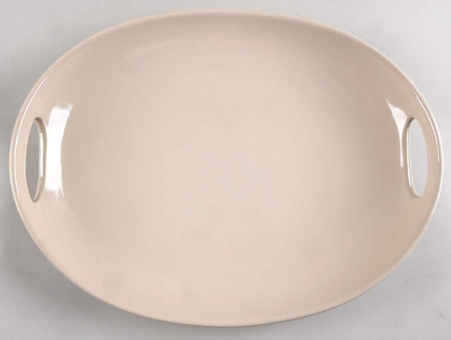 Woven Traditions Ivory 15" Oval Serving Platter by Longaberger-1