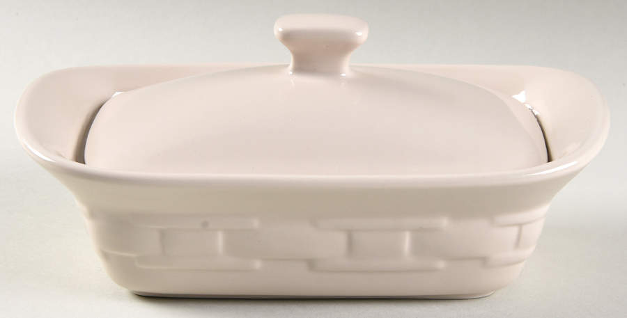 Woven Traditions Ivory 10 Oz Individual Casserole & Lid by Longaberger-1