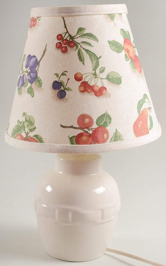 Woven Traditions Ivory 15" Electric Lamp & Shade by Longaberger-1