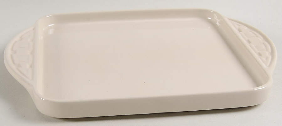 Woven Traditions Ivory 10" Square Tray/Baker Lid (for SQ10LT) by Longaberger-1