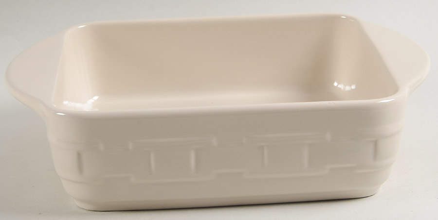 Woven Traditions Ivory 10" Square Baker by Longaberger-1