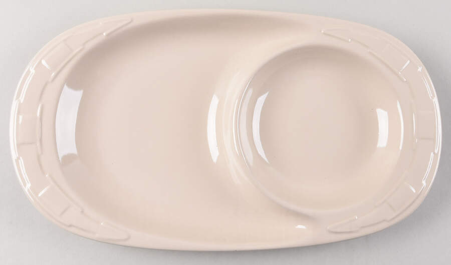 Woven Traditions Ivory Oval Snack Tray by Longaberger-1