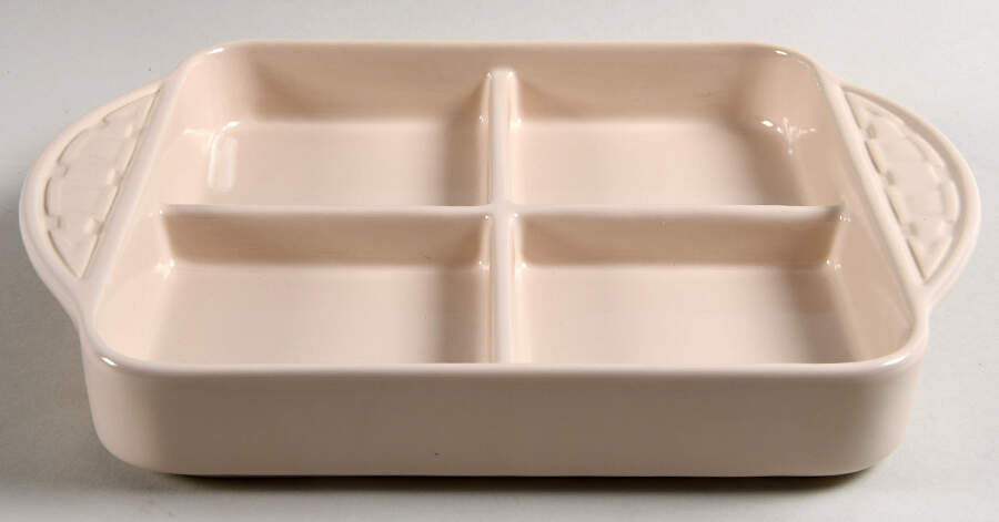 Woven Traditions Ivory 4-Part Relish by Longaberger-1