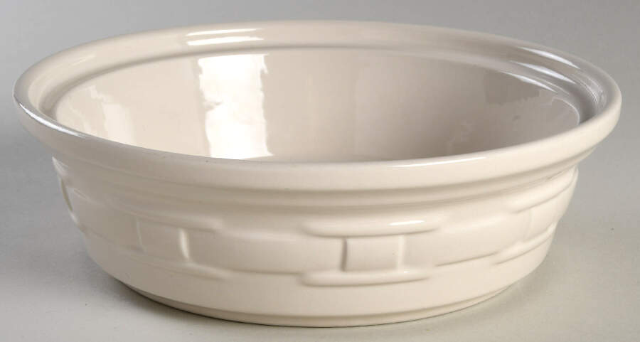 Woven Traditions Ivory 1 Qt Round Casserole No Lid by Longaberger-1