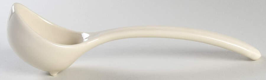 Woven Traditions Ivory Tureen Ladle by Longaberger-1
