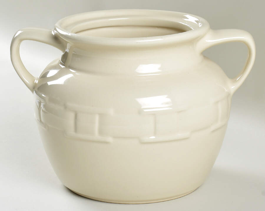 Woven Traditions Ivory Cookie Jar No Lid by Longaberger-1