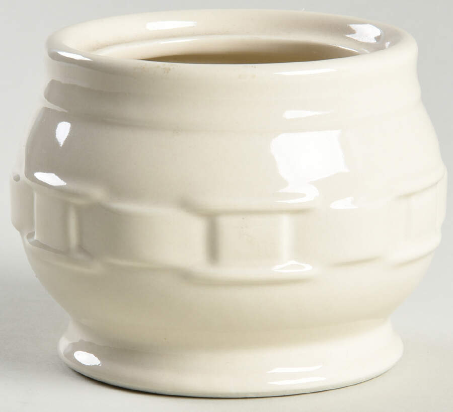 Woven Traditions Ivory Sugar Bowl No Lid by Longaberger-1