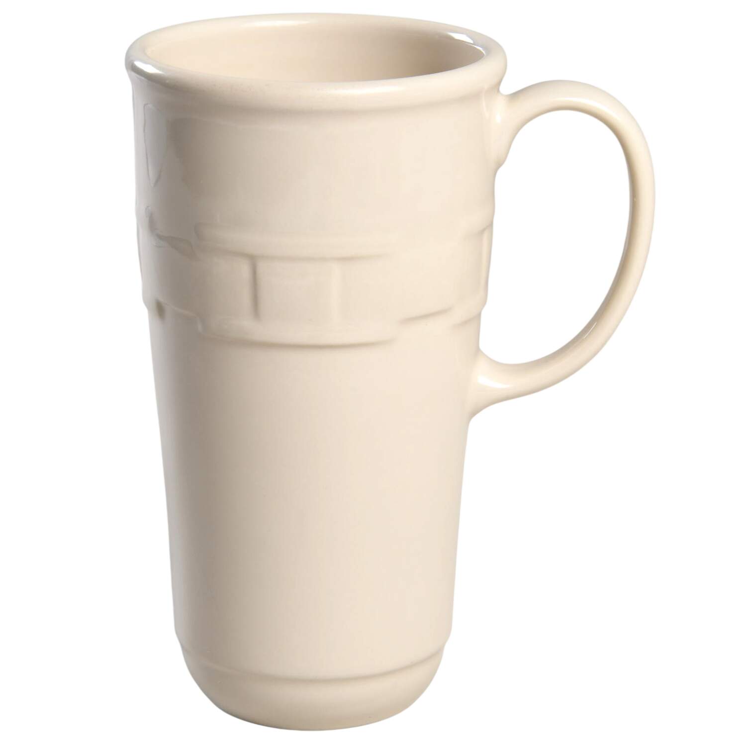 Woven Traditions Ivory Travel Mug No Plastic Lid by Longaberger-1