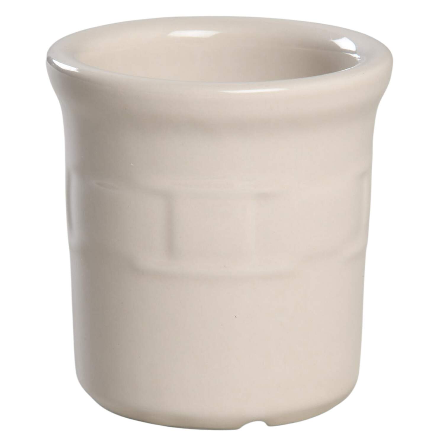 Woven Traditions Ivory Condiment Jar No Lid by Longaberger-1