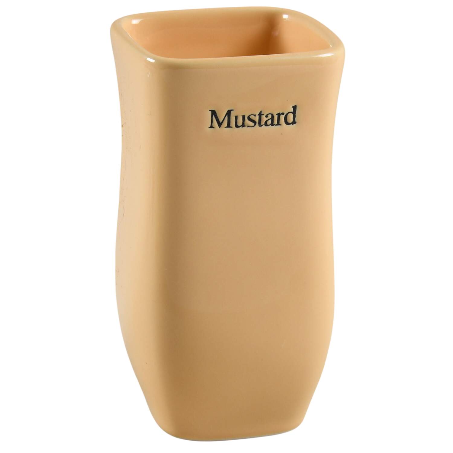 Woven Traditions Ivory Mustard Jar No Lid by Longaberger-1