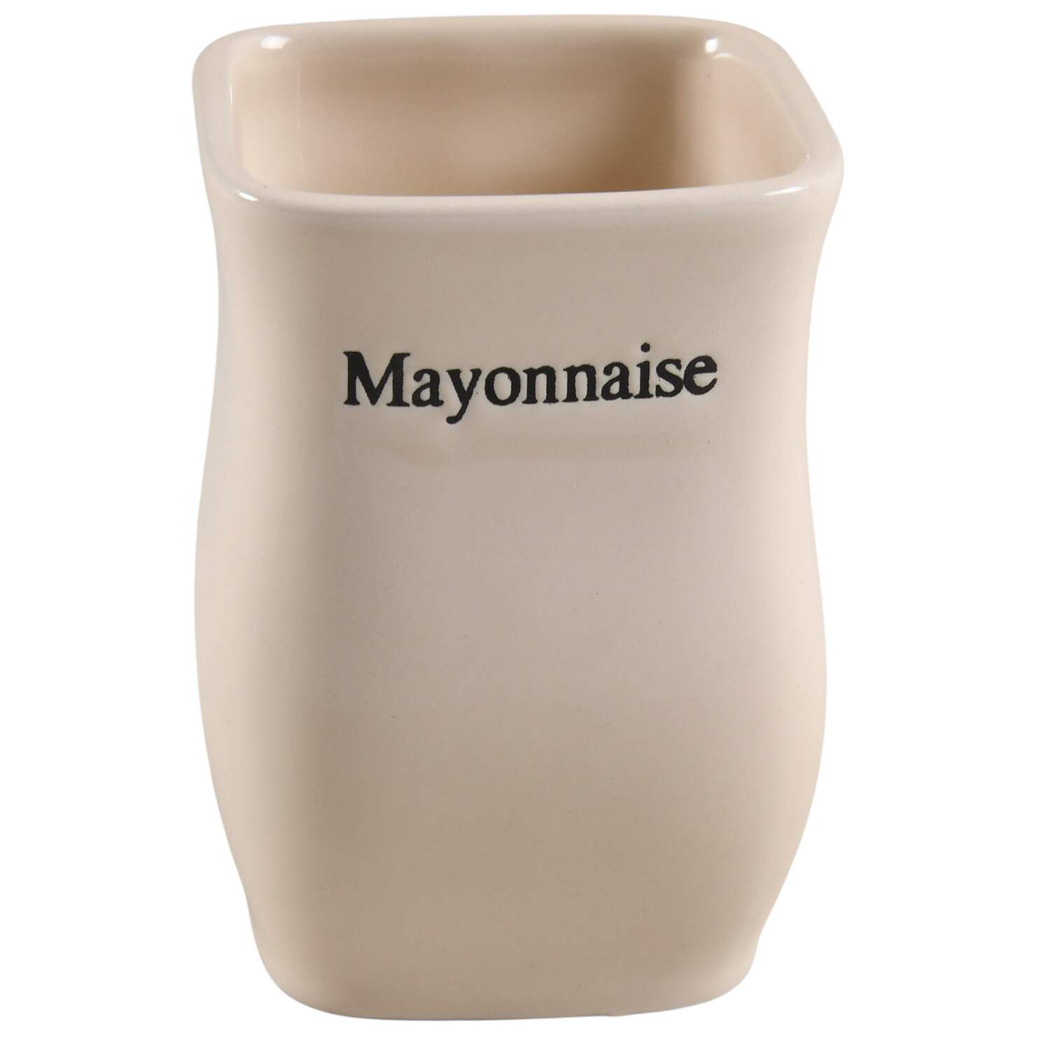 Woven Traditions Ivory Mayonnaise Jar No Lid by Longaberger-1