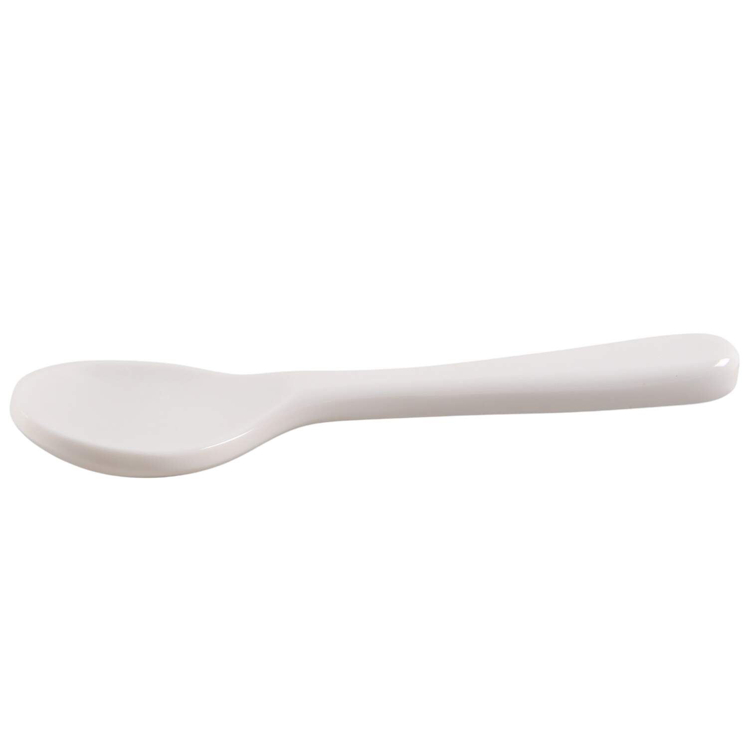 Woven Traditions Ivory Ceramic Mayonnaise Spoon by Longaberger-1