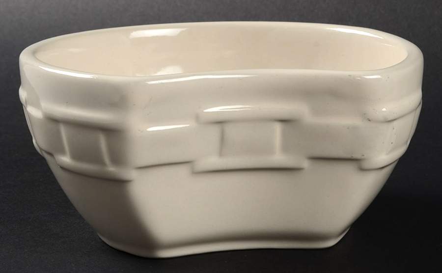 Woven Traditions Ivory Interlocking Bowl by Longaberger-1