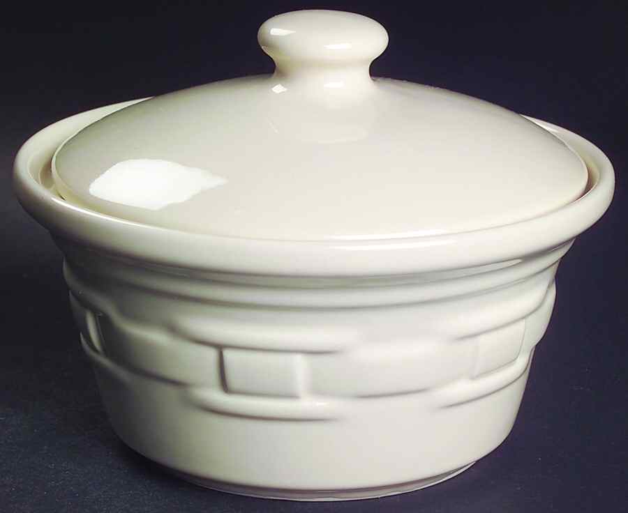 Woven Traditions Ivory Butter Tub & Lid by Longaberger-1