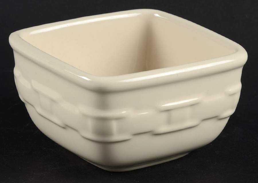 Woven Traditions Ivory Dessert Bowl by Longaberger-1