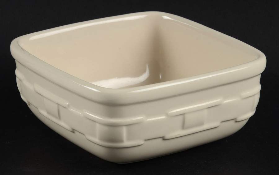 Woven Traditions Ivory Square Cereal Bowl by Longaberger-1