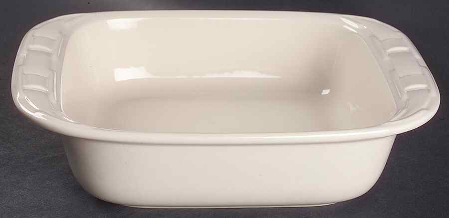 Woven Traditions Ivory 11" Square Baker by Longaberger-1