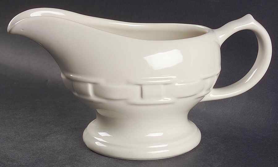 Woven Traditions Ivory Gravy Boat by Longaberger-1