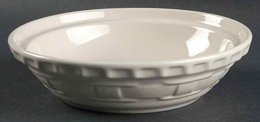 Woven Traditions Ivory 7" Pie Baking Plate by Longaberger-1
