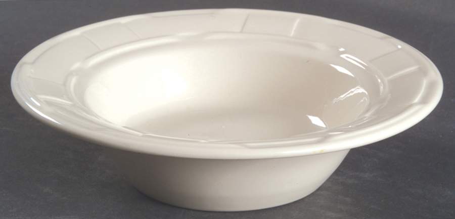 Woven Traditions Ivory Rim Fruit/Dessert (Sauce) Bowl by Longaberger-1