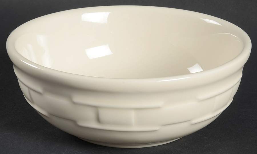 Woven Traditions Ivory Coupe Cereal Bowl by Longaberger-1