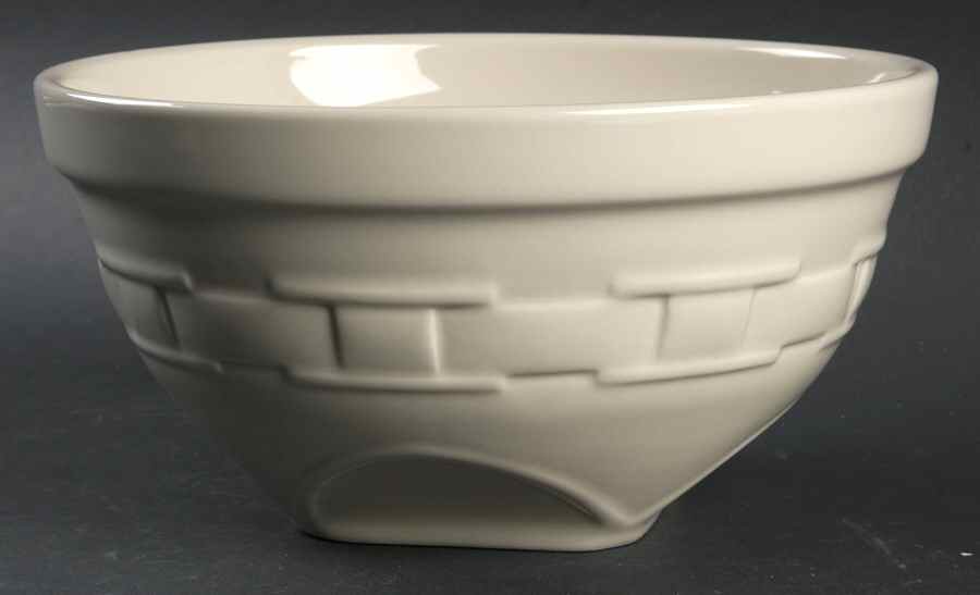 Woven Traditions Ivory 9" Mixing Bowl by Longaberger-1