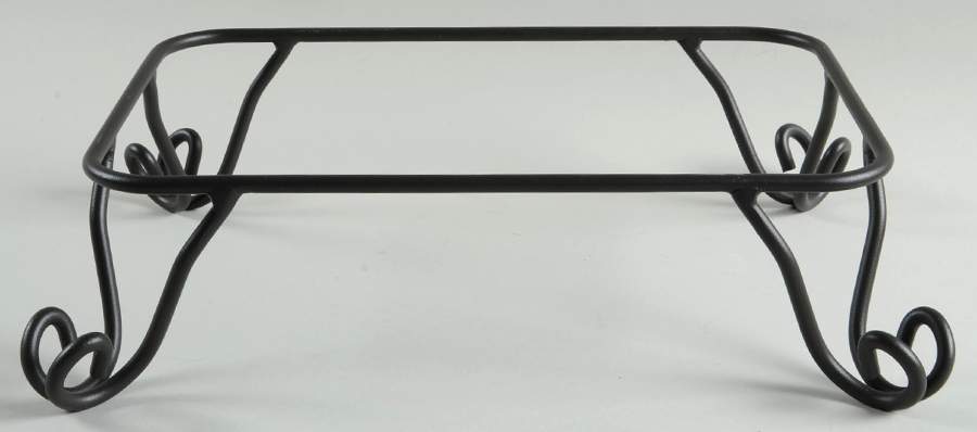 Woven Traditions Ivory Metal Stand for 13" Rectangular Platter by Longaberger-1