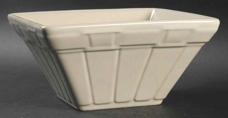 Woven Traditions Ivory 7" Square Vegetable Bowl by Longaberger-1