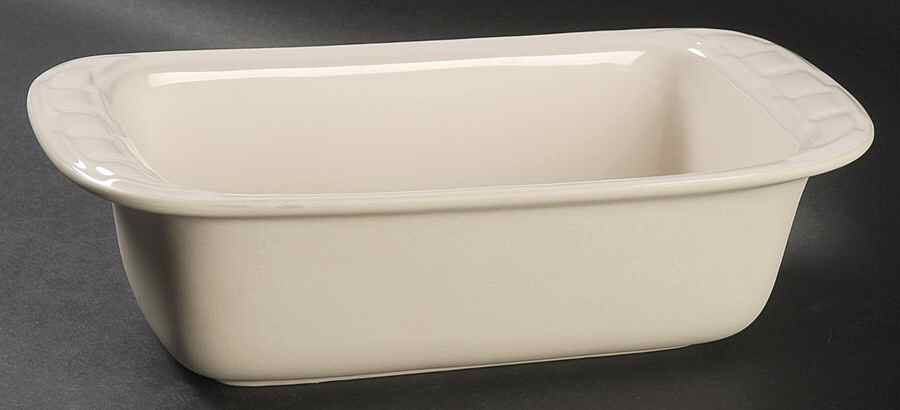 Woven Traditions Ivory Loaf Pan by Longaberger-1