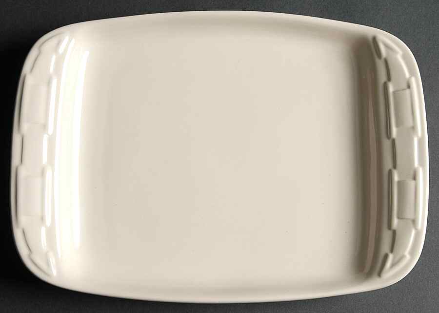 Woven Traditions Ivory Appetizer Plate by Longaberger-1