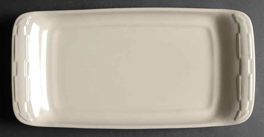 Woven Traditions Ivory Appetizer Tray/Plate by Longaberger-1