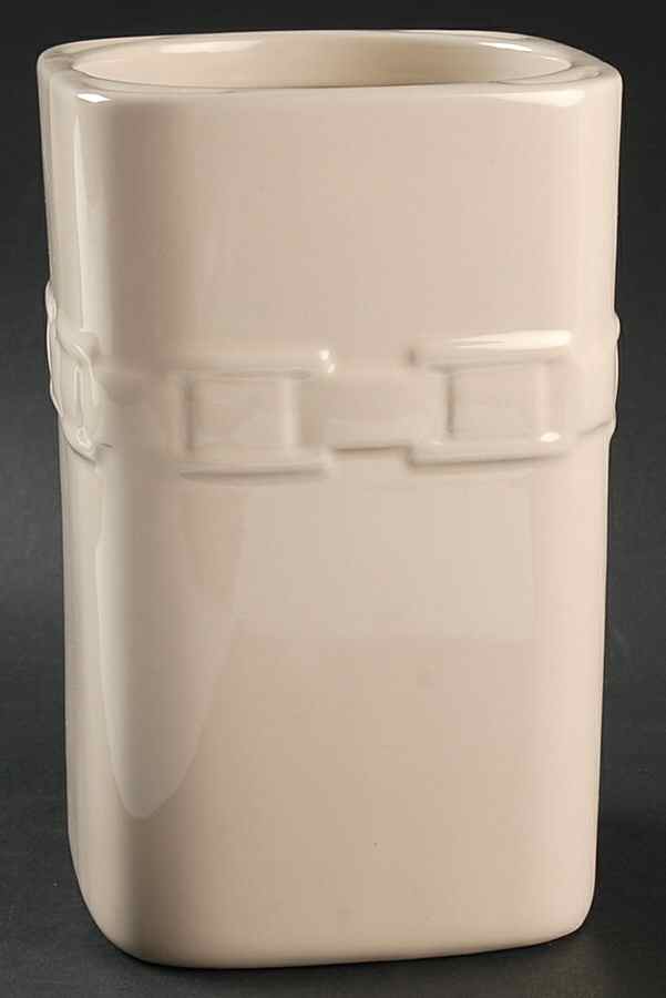Woven Traditions Ivory Large Square Canister No Lid by Longaberger-1