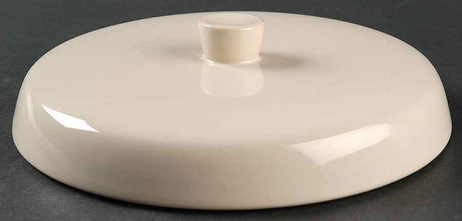 Woven Traditions Ivory Lid for 2 Qt Round Covered Casserole by Longaberger-1