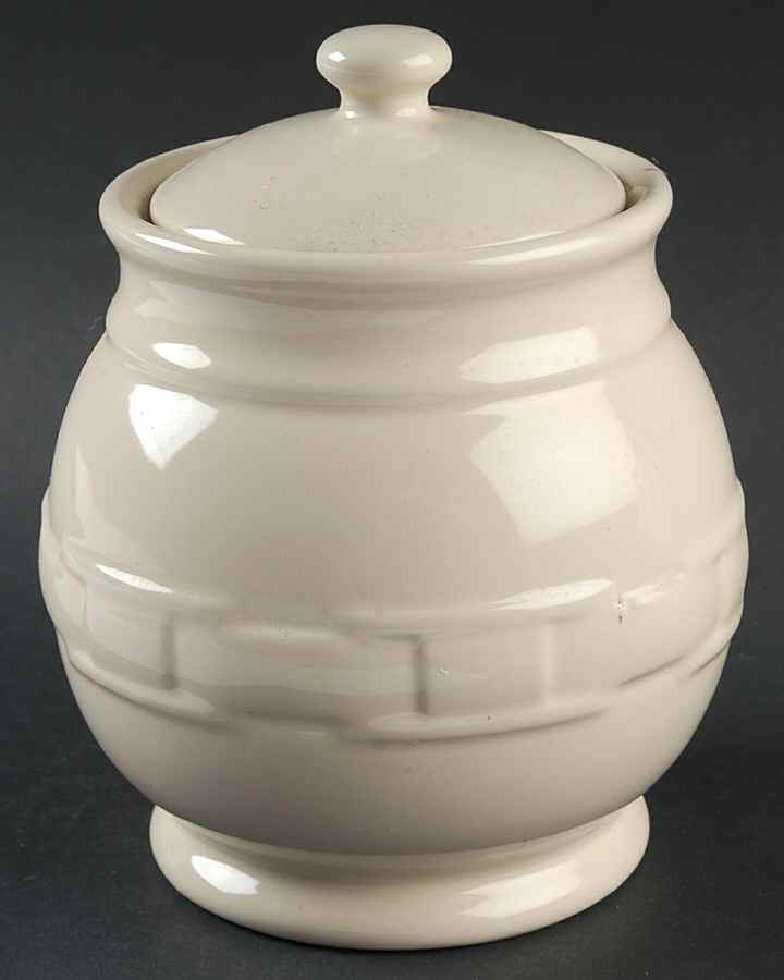 Woven Traditions Ivory Small Canister & Lid by Longaberger-1