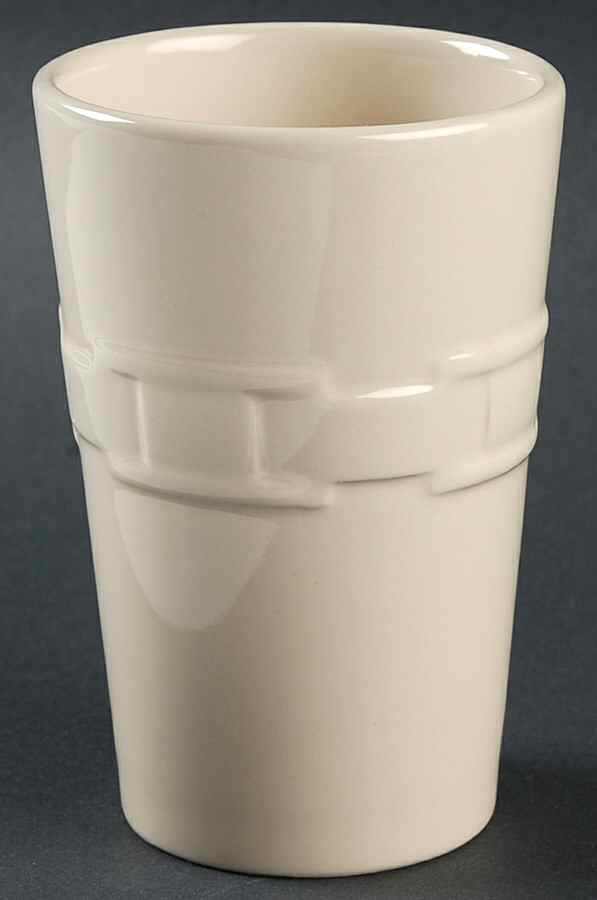 Woven Traditions Ivory China Bathroom Tumbler by Longaberger-1