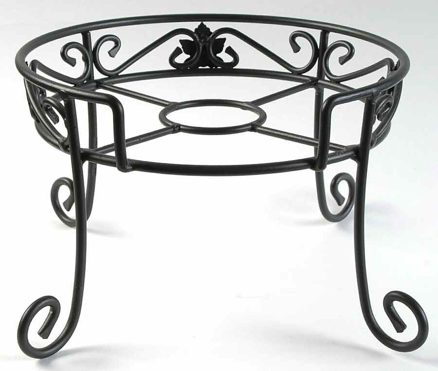 Woven Traditions Ivory Metal Stand for Beverage Dispenser by Longaberger-1