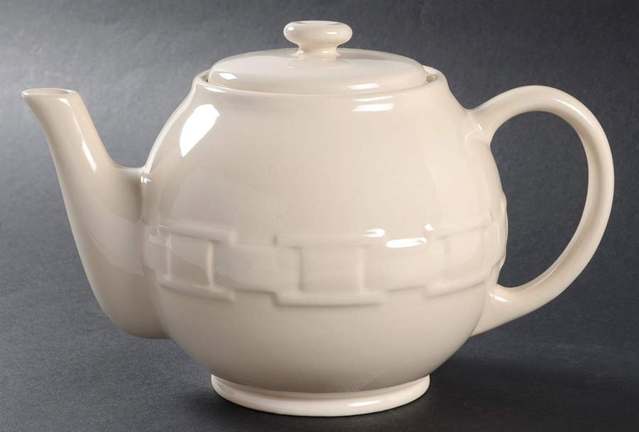 Woven Traditions Ivory Mini Teapot & Lid by Longaberger-1