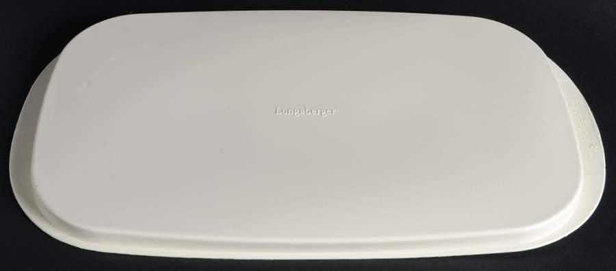 Woven Traditions Ivory Tabless Plastic Storage Cover for 15" Rect Baker by Longaberger-1