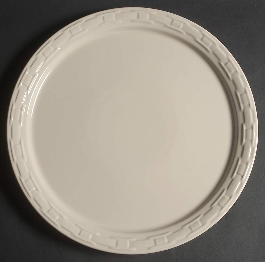 Woven Traditions Ivory 14" Pizza/Cake Plate by Longaberger-1