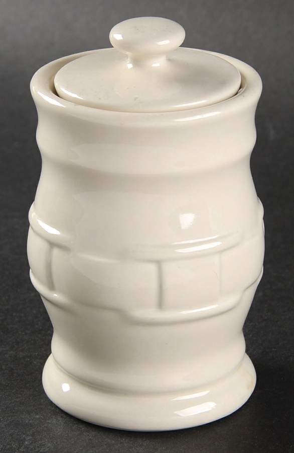 Woven Traditions Ivory 3" Storage Jar & Lid by Longaberger-1