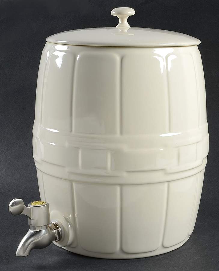 Woven Traditions Ivory Beverage Dispenser & Lid by Longaberger-1