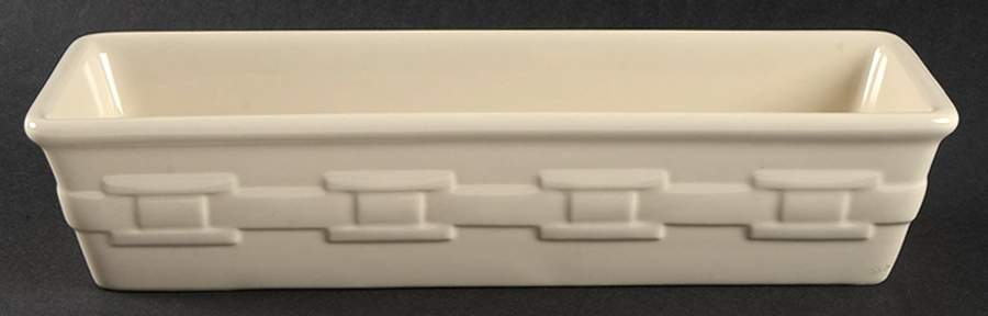 Woven Traditions Ivory Cracker Server-Boat by Longaberger-1