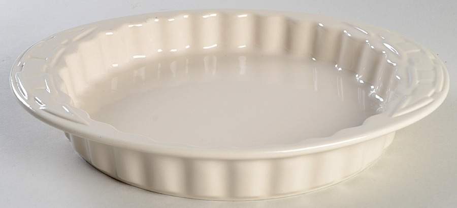 Woven Traditions Ivory 11'' Quiche by Longaberger-1