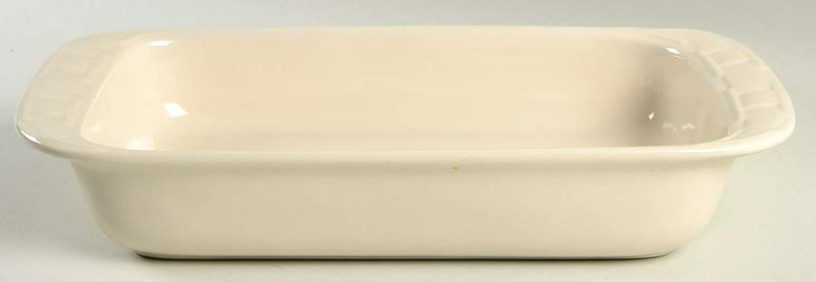 Woven Traditions Ivory 13'' Rectangular Baker by Longaberger-1